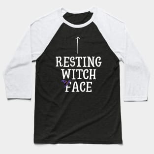 Resting Witch Facer with Witch Hat Baseball T-Shirt